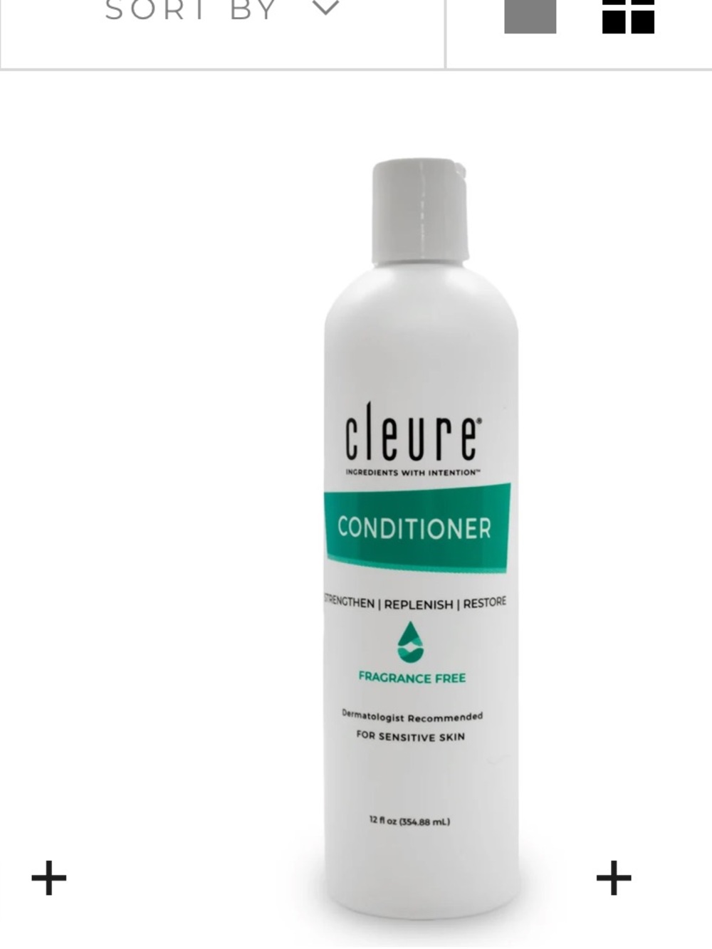 Fragrance-Free Conditioner — White with Teal Accent